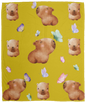 CAPYBARAS & BUTTERFLIES SOFT COZY 50x60 FLEECE BLANKET