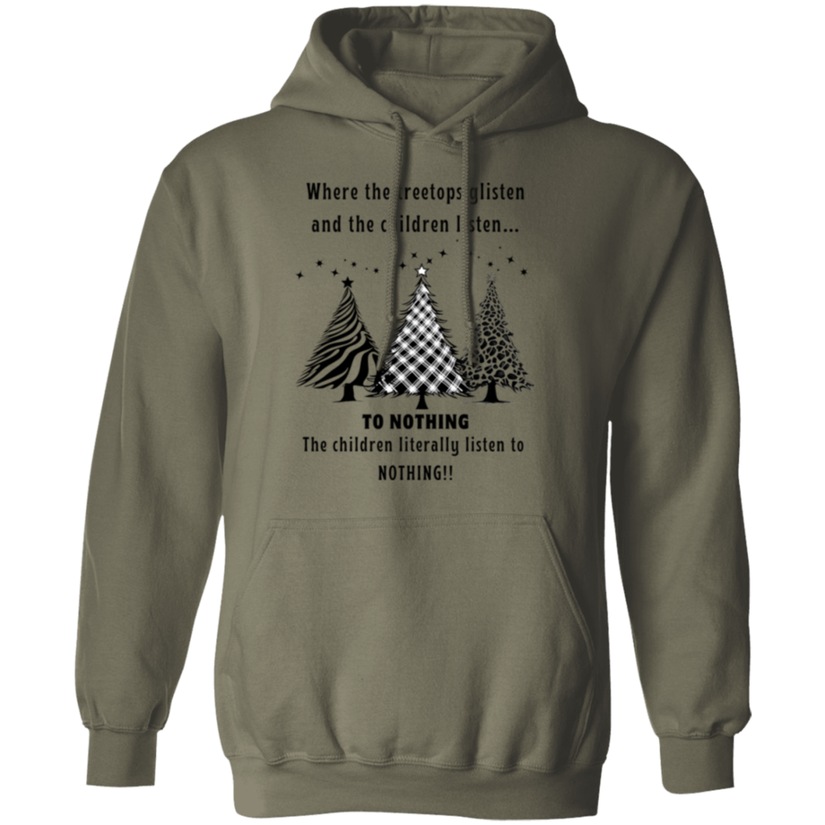 Children Listen To Nothing Funny Ladies Pullover Hoodie