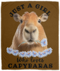 GIRL WHO LOVES CAPYBARAS SOFT & COZY FLEECE 50x60 BLANKET