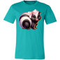 Adorable Baby Skunk with pink bow Croquette Style Bella Canvas Tee Comfort Colors