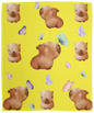 CAPYBARAS & BUTTERFLIES SOFT COZY 50x60 FLEECE BLANKET