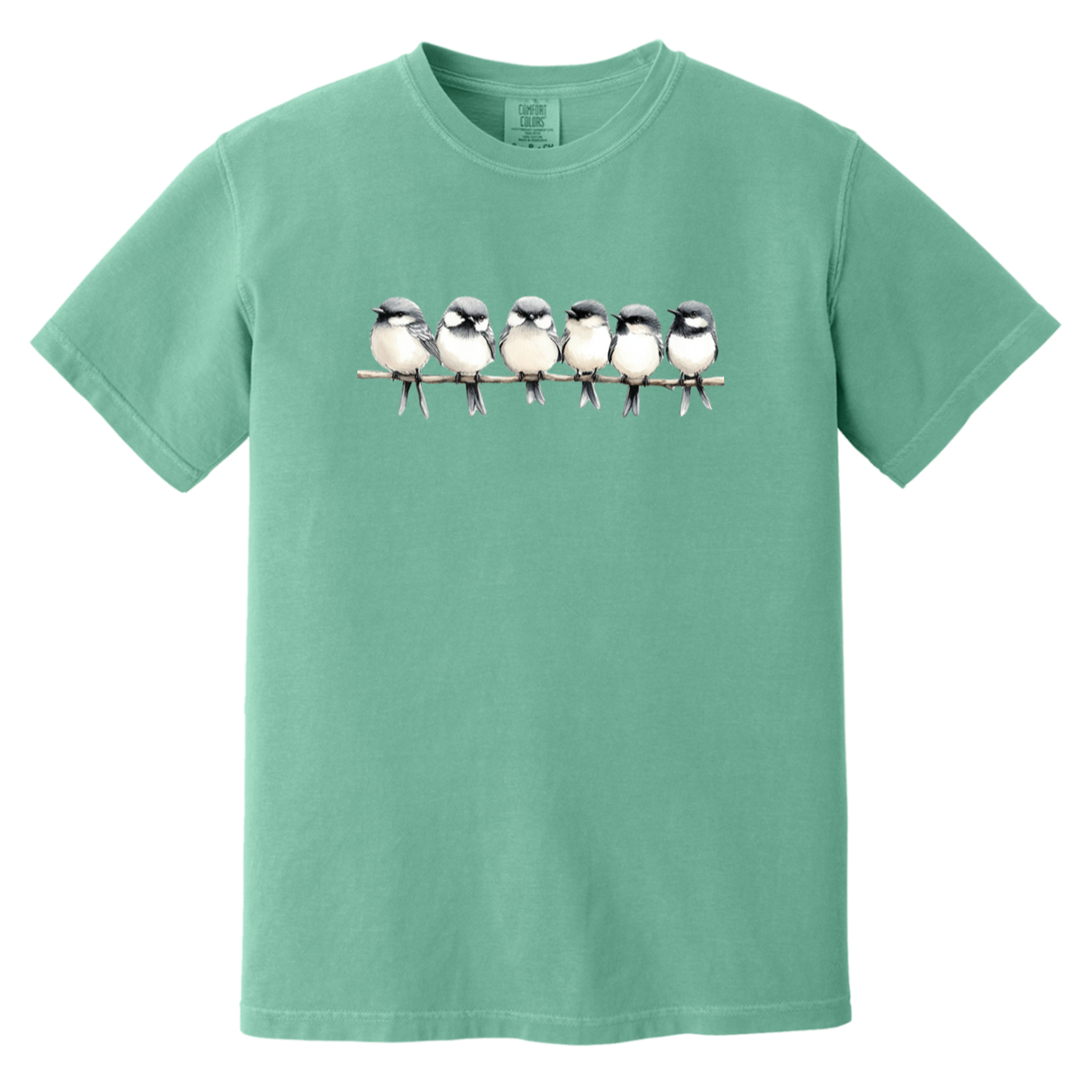 Birds on a Branch Watercolor Bird Art Heavyweight Comfort Colors Fall Tshirts