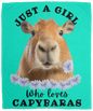 GIRL WHO LOVES CAPYBARAS SOFT & COZY FLEECE 50x60 BLANKET
