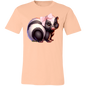 Adorable Baby Skunk with pink bow Croquette Style Bella Canvas Tee Comfort Colors