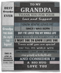 BEST GRANDPA EVER/ SOFT & COZY 50x60 BLANKET
