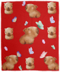 CAPYBARAS & BUTTERFLIES SOFT COZY 50x60 FLEECE BLANKET
