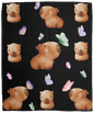 CAPYBARAS & BUTTERFLIES SOFT COZY 50x60 FLEECE BLANKET