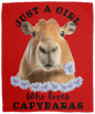 GIRL WHO LOVES CAPYBARAS SOFT & COZY FLEECE 50x60 BLANKET