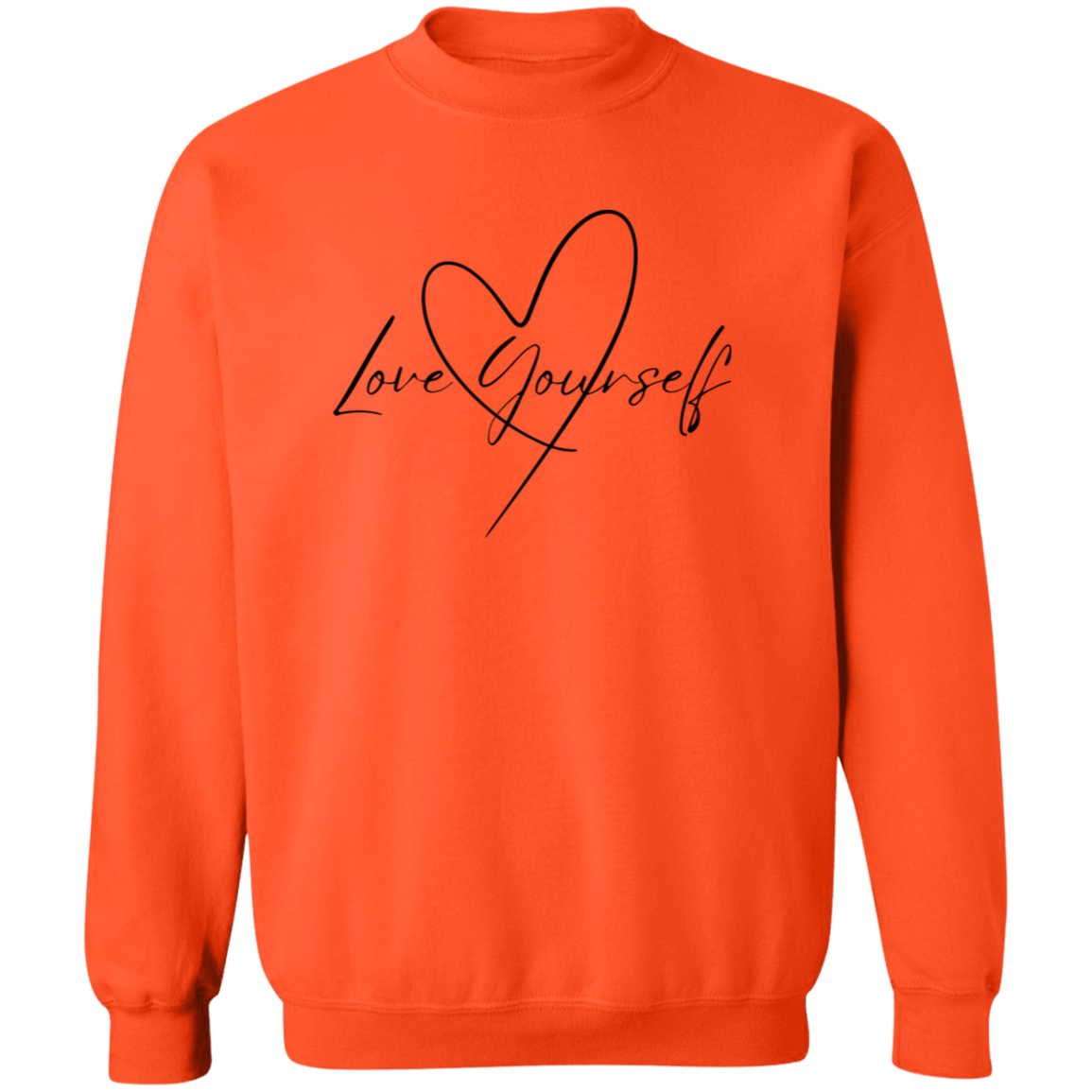 Love Yourself, Self Love Pullover Sweatshirt in Cool Colors