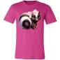 Adorable Baby Skunk with pink bow Croquette Style Bella Canvas Tee Comfort Colors