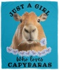 GIRL WHO LOVES CAPYBARAS SOFT & COZY FLEECE 50x60 BLANKET