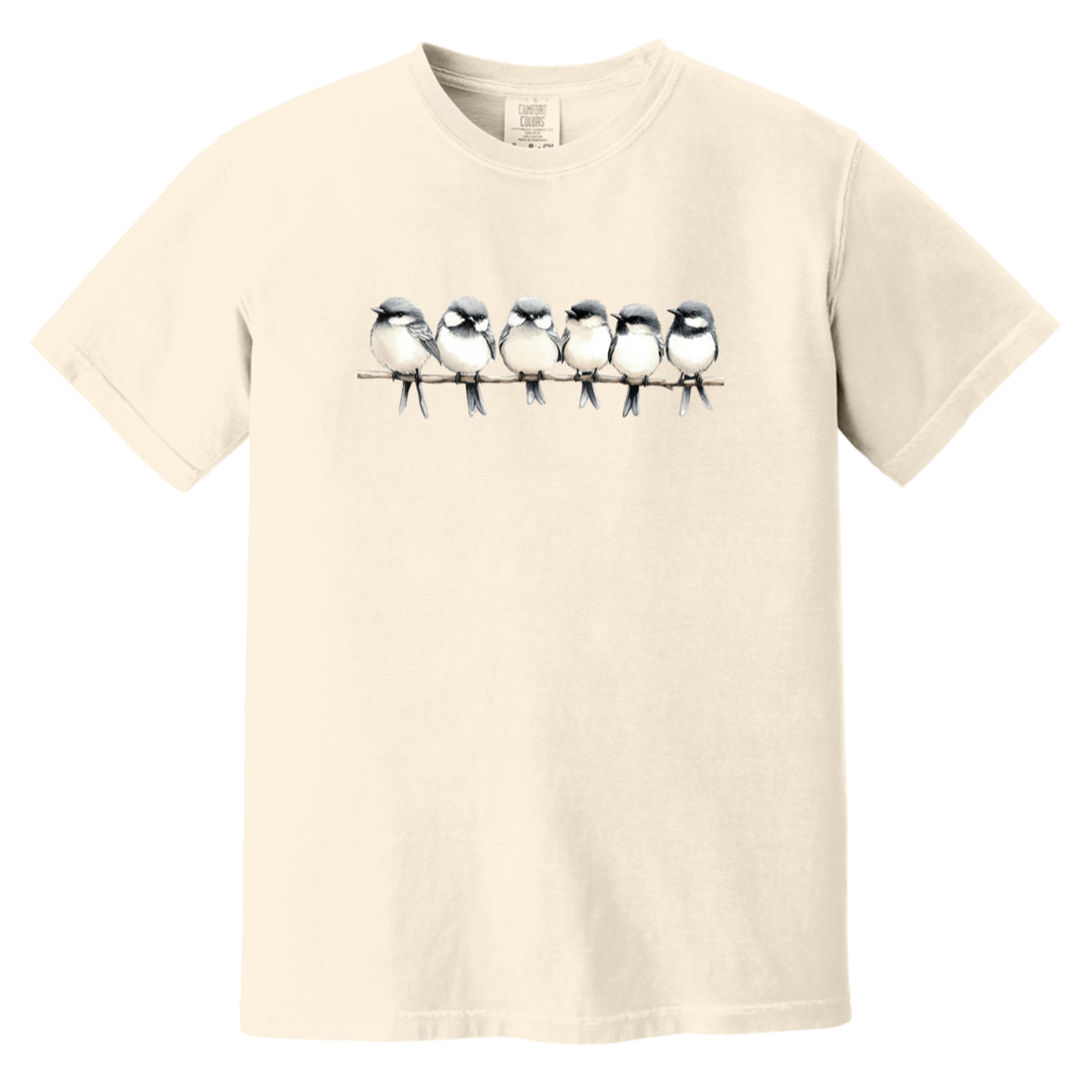 Birds on a Branch Watercolor Bird Art Heavyweight Comfort Colors Fall Tshirts