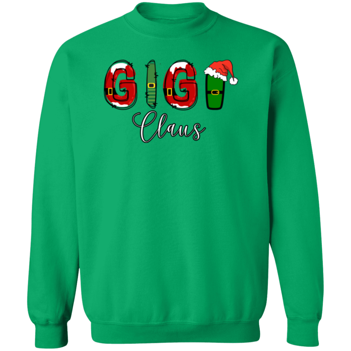 Grandma Gigi Claus Festive Christmas Pullover Sweatshirt