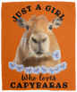 GIRL WHO LOVES CAPYBARAS SOFT & COZY FLEECE 50x60 BLANKET