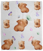 CAPYBARAS & BUTTERFLIES SOFT COZY 50x60 FLEECE BLANKET