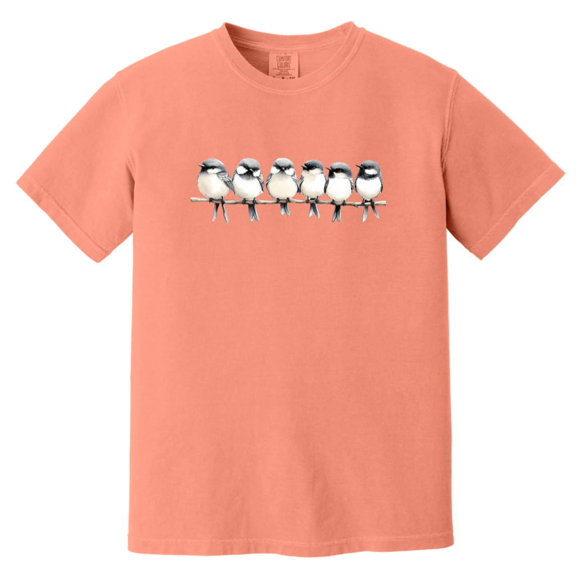 Birds on a Branch Watercolor Bird Art Heavyweight Comfort Colors Fall Tshirts