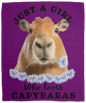GIRL WHO LOVES CAPYBARAS SOFT & COZY FLEECE 50x60 BLANKET