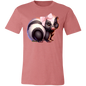 Adorable Baby Skunk with pink bow Croquette Style Bella Canvas Tee Comfort Colors