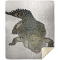 ALLIGATOR 50X60 PREMIUM MINK SHERPA THROW BLANKET