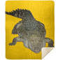 ALLIGATOR 50X60 PREMIUM MINK SHERPA THROW BLANKET