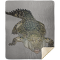 ALLIGATOR 50X60 PREMIUM MINK SHERPA THROW BLANKET