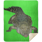 ALLIGATOR 50X60 PREMIUM MINK SHERPA THROW BLANKET