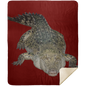 ALLIGATOR 50X60 PREMIUM MINK SHERPA THROW BLANKET