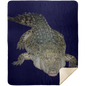 ALLIGATOR 50X60 PREMIUM MINK SHERPA THROW BLANKET