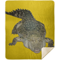ALLIGATOR 50X60 PREMIUM MINK SHERPA THROW BLANKET