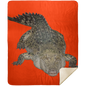 ALLIGATOR 50X60 PREMIUM MINK SHERPA THROW BLANKET