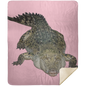 ALLIGATOR 50X60 PREMIUM MINK SHERPA THROW BLANKET