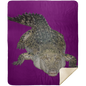 ALLIGATOR 50X60 PREMIUM MINK SHERPA THROW BLANKET