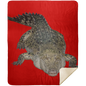 ALLIGATOR 50X60 PREMIUM MINK SHERPA THROW BLANKET