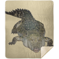 ALLIGATOR 50X60 PREMIUM MINK SHERPA THROW BLANKET