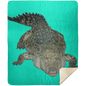 ALLIGATOR 50X60 PREMIUM MINK SHERPA THROW BLANKET
