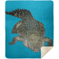 ALLIGATOR 50X60 PREMIUM MINK SHERPA THROW BLANKET