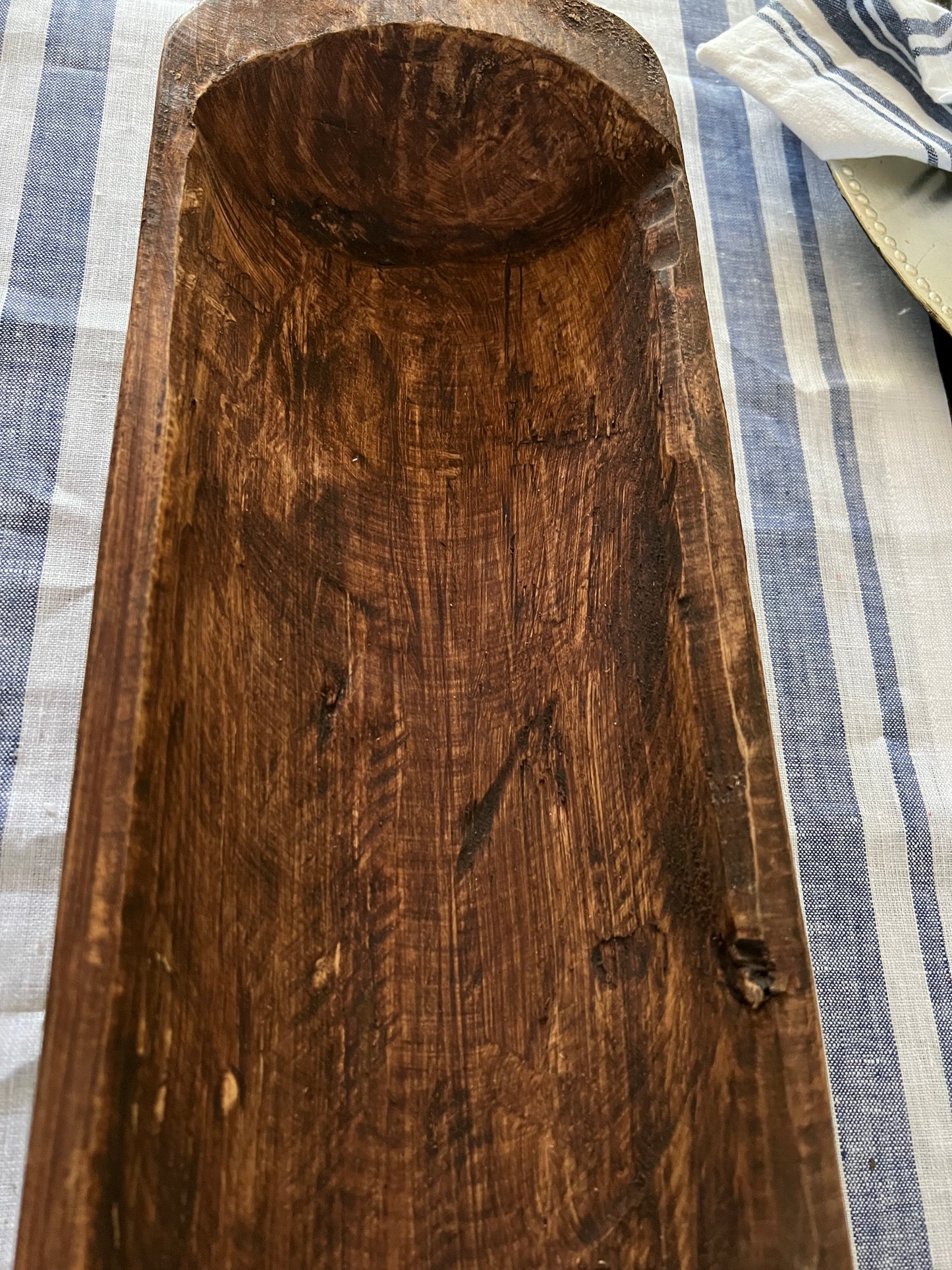 LONG DOUGH BOWL, HANDMADE