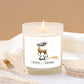 Elegant Noel Glitter Reindeer Soy Wax Candle Hand Poured (11 oz)Choose your scent