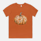 Ladies Elegant Paisley Pumpkin Tshirt Fall Colors Bella Canvas Tees