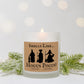 Cute Fall/Halloween Hocus Pocus Frosted Glass Wood Wick Candle/Choose your scent/ (11 oz)