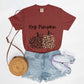 Hey Pumpkin, Elegant Leopard Print Pumpkin Ladies Soft Relaxed Comfort Colors Tshirt Fall October