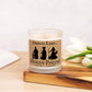 Cute Fall/Halloween Hocus Pocus Frosted Glass Wood Wick Candle/Choose your scent/ (11 oz)