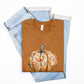 Ladies Elegant Paisley Pumpkin Tshirt Fall Colors Bella Canvas Tees