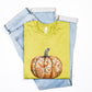 Ladies Elegant Paisley Pumpkin Tshirt Fall Colors Bella Canvas Tees