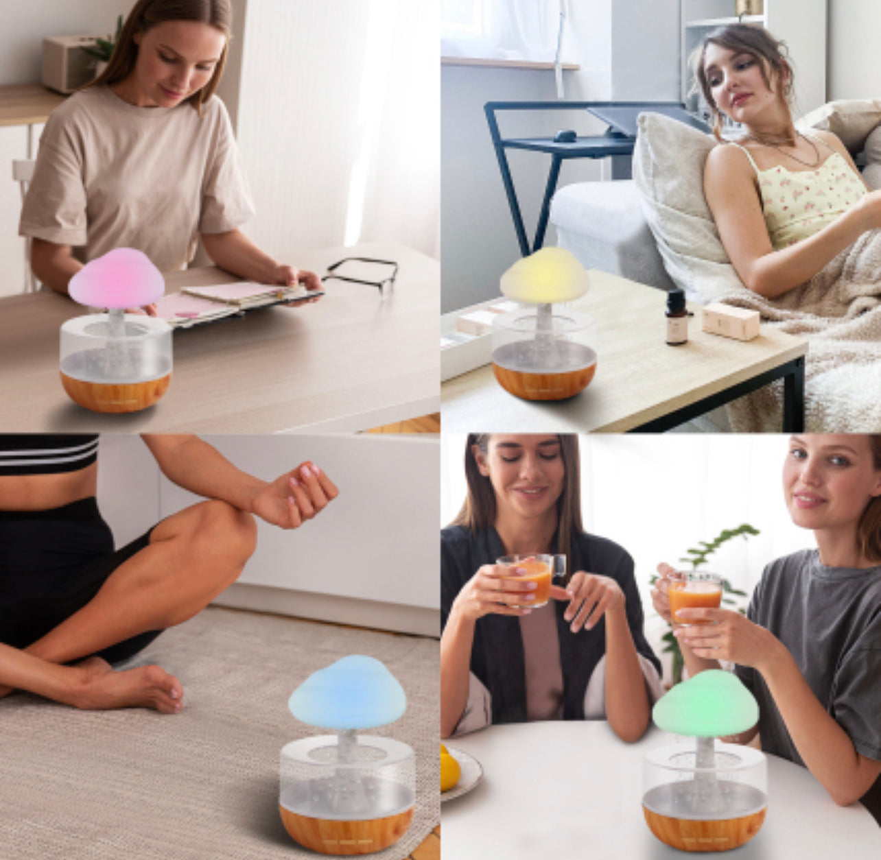 🔥🔥RAINY NIGHTS DIFFUSER/NIGHT LIGHT & HUMIDIFIER