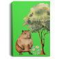 CAPYBARA GALLERY WRAPPED CANVAS .75 INCH THICK PORTRAIT