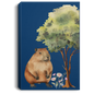 CAPYBARA GALLERY WRAPPED CANVAS .75 INCH THICK PORTRAIT