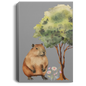 CAPYBARA GALLERY WRAPPED CANVAS .75 INCH THICK PORTRAIT
