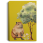 CAPYBARA GALLERY WRAPPED CANVAS .75 INCH THICK PORTRAIT