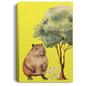 CAPYBARA GALLERY WRAPPED CANVAS .75 INCH THICK PORTRAIT